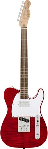 Squier Affinity Series Telecaster FMT SH Laurel Fingerboard White Pickguard [Crimson Red Transparent]
