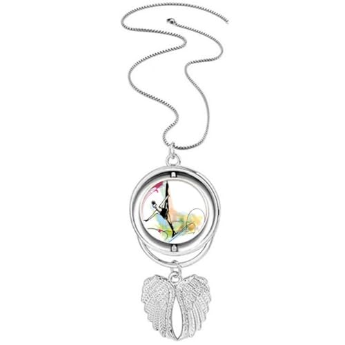 Patinage artistique : collier ailes d'ange pour passionnées de sports d'hiver