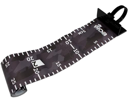 Angel-Berger Wild Devil Baits Rollup Measure Scale Fish Ruler Fisch Maßband Measuring Mat zum Fisch Messen