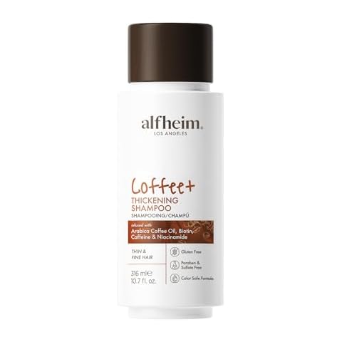 ALFHEIM Coffee THICKENING Shampoo for Fine and Thin Hair Promotes Natural Hair Growth with Biotin, Caffeine, Arabica Coffee Oil, Niacinamide Cover