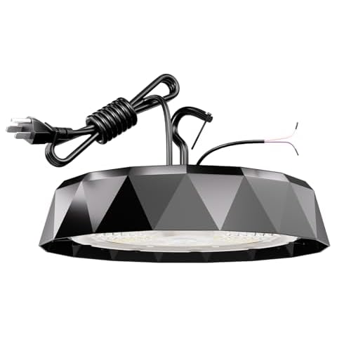Aphyni 1pack UFO LED High Bay Light 200W,5000K Daylight, 32000LM High Bay LED Shop Lights with US Plug, 0-10V Dimmable,AC120-277V, IP65 Bay Lighting for Gym/Garage - ETL,DLC Cover