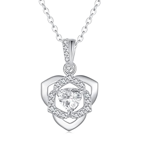 Collier faux diamant rose Sunshine Jewelry Collection le cadeau romantique d'exception