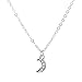 Produktbild Schmuck Einfache Wild Moon Anhänger Diamant Halskette Schlüsselbein Kette Geschenk  HibiscusElla