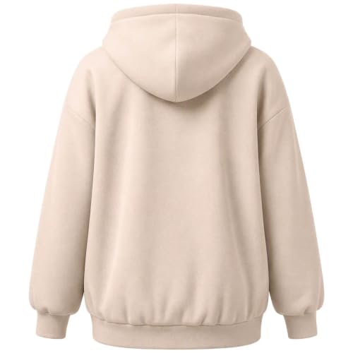 Mens Quarter Zip Hoodie Long Sleeve Pullover Sweatshirt Fall Winter Hoodies - image 5