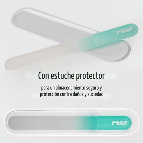 Miniatura 2 de Reer Premiumcare - Lima De Cristal Para Bebés, Blanco, 81043