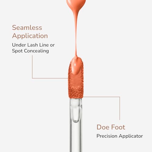 Image of Mila Beaute Built to cover liquid concealer for women with SPF & Hyaluronic acid| Full coverage matte finish concealer for dark circles | Easily blendable & Waterproof formula| Suitable for Indian Skin Tones - 112-ORANGE CORRECTOR