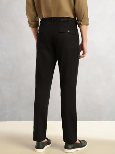 Image of Thomas Scott Men's Cricket Club Collection Straight Fit Chinos | Mid-Rise | Solid | Woven | Casual Trouser