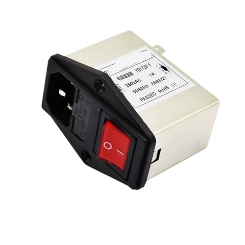 Filtre d'alimentation YB172P-1A avec double fusible et interrupteur lumineux