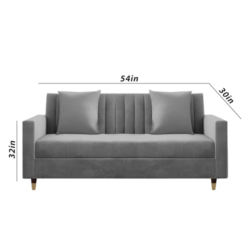 Image of Casaliving Garcia 3+2+1 Seater Sofa Set for Living Room (Dark Grey Colour) Premium Fabric Sofa
