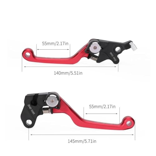 Levier frein d'embrayage pivot pour XR150L accessoires moto rouge