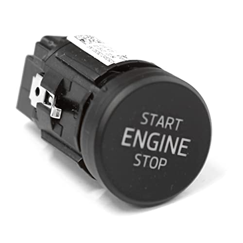 Bouton poussoir de démarrage Skoda 3V0905217AWHS noir pour contacteur d'allumage