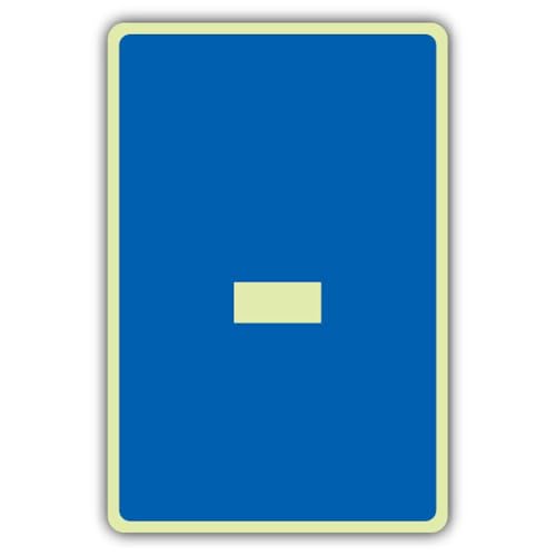 Panneau de sécurité phosphorescent et étiquette de tableau de bord double lueur