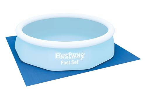Bestway 58001 - Tapete de Suelo para piscina, azul, 335x335 cm