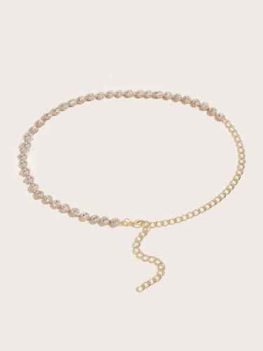 Floerns Women's Rhinestone Dress Belt Sparkly for Formal Wedding Bridal Belt2