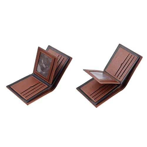 Slim Leather Wallet for Men, Minimalist Credit Card Holder, Ultra Thin RFID Blocking Wallet for Daily Use2