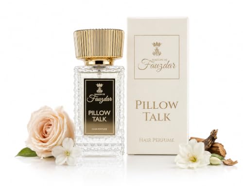 Image of Pillow Talk Hair Perfume for Women - 30ml | Floral Woody Musky Hair Fragrance | Long Lasting Lightweight Hair Mist | Rose White Florals Warm Woods & Soft Musk Scent | Non-Drying Luxury Hair Perfume