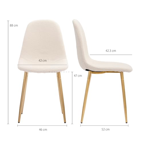 CangLong 北欧風ダイニングチェア 2脚セット