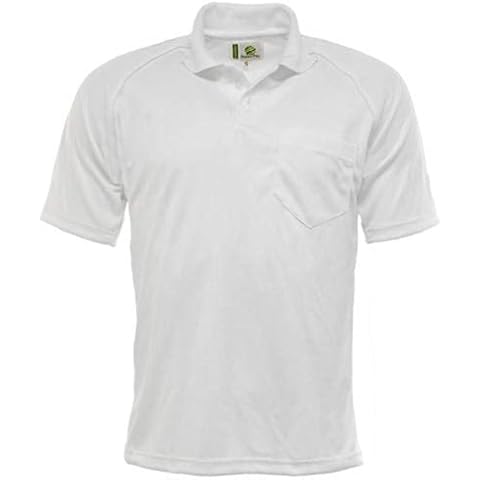 Mens Green Play Professional Bowls Polo Shirt Cover