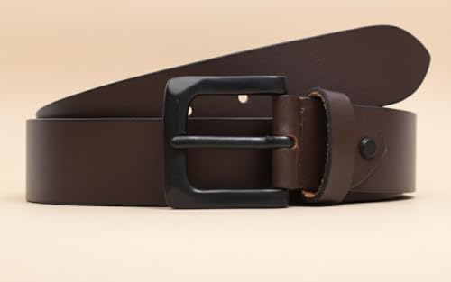 Image of WildHorn Leather Belt for Men | Casual Leather Belt For Men | Free Size | Adjustable I 48 inches length | Waist upto 44 inches.