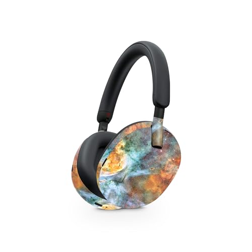 Image of MightySkins Glossy Glitter Skin Compatible with Sony WH-1000XM5 Headphones - Space Cloud | Protective, Durable High-Gloss Glitter Finish | Easy to Apply