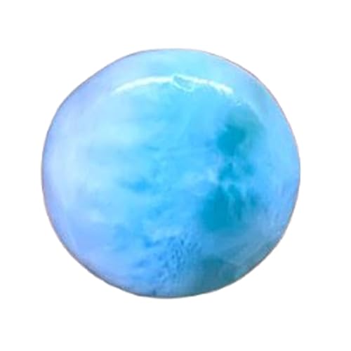 Larimar naturel cabochon rond 16mm pour remplacer une pierre perdue ou rénover un bijou