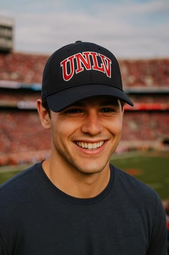Gorra deportiva ajustable UNLV Rebels Rojo/Blanco miniatura 3