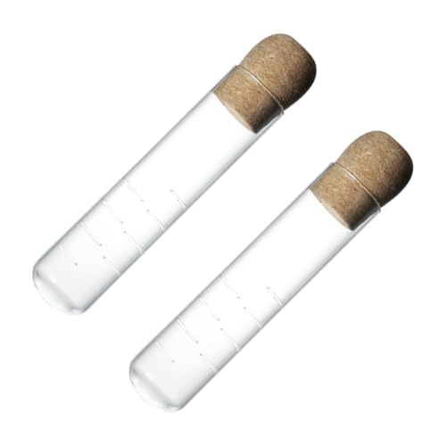 SHOWERORO 2 Piezas Infusores De Té De Vidrio Transparente Con Tapón De Corcho Para Sueltas Filtro De Té Para Preparar Diario