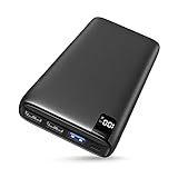 Hiluckey Powerbank 20000mAh Hohe Kapazität 22.5W Externer Akku mit USB C Quick Charge 3.0 Tragbares Ladegerät mit 4 Ports, Kompatibel für Smartphones, Tablets und mehr