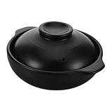 Alipis Hitzebeständiger Casserole Topf für Suppen Reis und Nudelgerichte für Einsatz über Offenem Feuer
