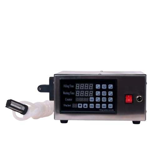 Sonic Industries Electric Liquid Filling Machine | Single Head Semi-Automatic LT-130, 3.2L/min Stainless Steel,for Low Viscosity Liquids: Oil, Milk, Juice, Water, Perfume (5ml-3500ml)