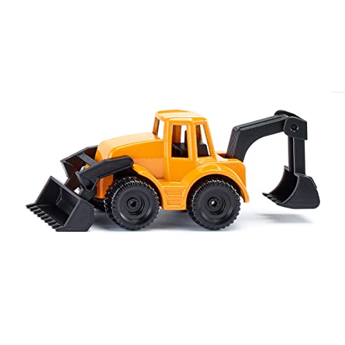 Siku 1103, Backhoe Loader, Metal/Plastic, Yellow/Black, Movable Parts