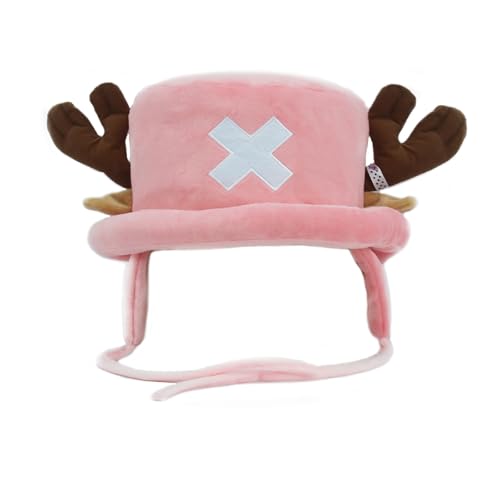 Yunlaishaocer Anime Cosplay Hut, Chopper Mütze, One Piece Anime Hat, Cosplay Party Geburtstag Plüschmütze, Süße Plüsch Mütze für Erwachsene und Kinder (C) Yunlaishaocer Anime Cosplay Hut, Chopper Mütze, One Piece Anime Hat, Cosplay Party Geburtstag Plüschmütze, Süße Plüsch Mütze für Erwachsene und Kinder (C)