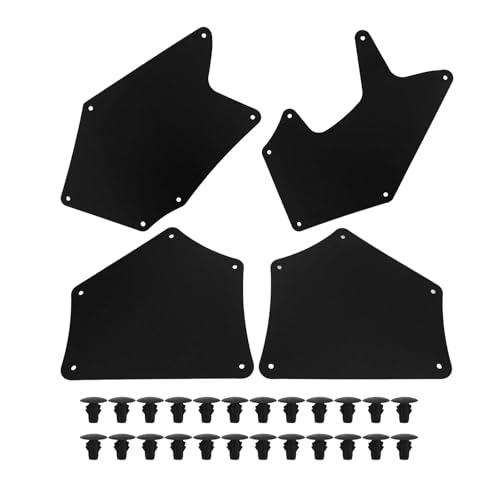 Tutor Auto Splash Guard Fender Liner Shields with Clips Compatible with 2007-2020 Toyota Tundra Sequoia - Replaces 537370C030 537360C030