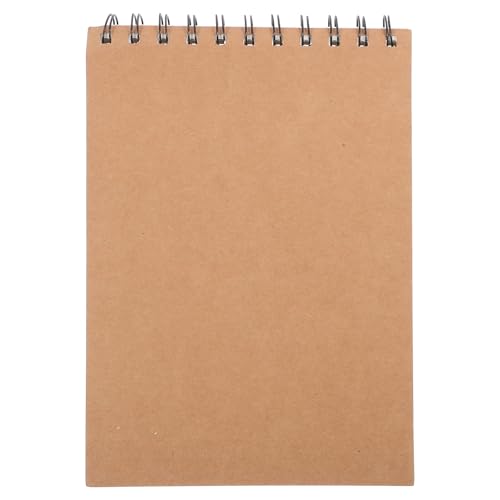 HOMSFOU 学生向け携帯スパイラルスケッチパッド 画用紙 クラフト紙 コンビネーション 素描ノート 厚手耐久デザイン 使いやすい描画練習用