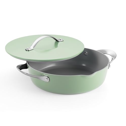 Image of Tramontina Fiora 4.25-Quart Ceramic Non Stick Cooking Pan with Lid