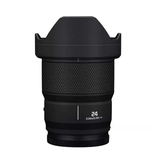 Autocollant Panasonic Lumix S 24mm F1.8 film de protection noir mat pour objectif