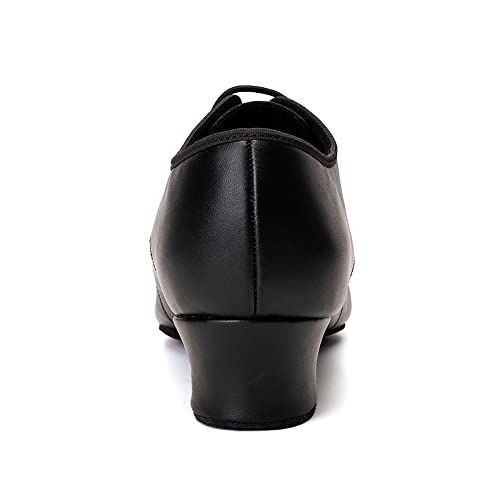 HIPPOSEUS Men's Dance Shoes with Split Sole Social Dance Shoes Low Heel Suede Sole2