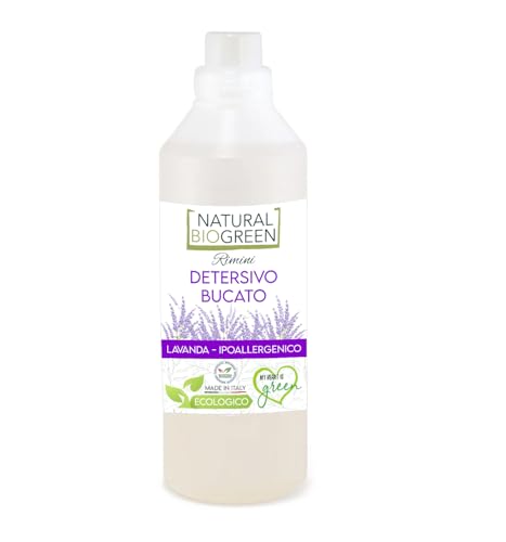 Naturalbiogreen Detergente para la ropa a la lavanda, hipoalergénico, 1,1 litros