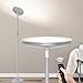30W Dimmbare LED Stehlampe, 3000-6500K Stehlampe Wohnzimmer, Stehleuchte Deckenfluter LED mit Fernbedienung und Touch-Sensor, Moderne Standleuchten für Schlafzimmer Büro, Grau