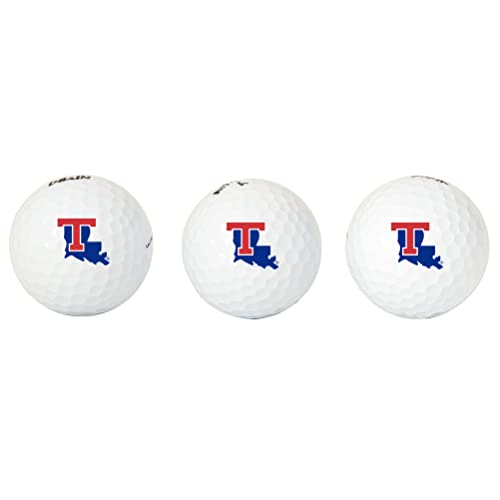 Desert Cactus Louisiana Tech University Golf Balls 3 Pack – LTU Bulldogs Full Color Three – Officially Licensed Sport Team Accessory (Design A)