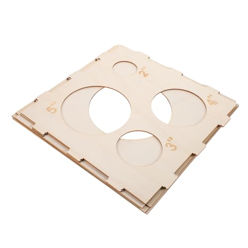 DRESSOOS Cubo Medidor De Globos Plegable Para Decoraciones, Kit De Medición 9 Orificios, Caja Ligera y Portátil Para Medir Globos Fiestas y Cumpleaños