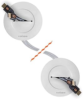 Echogear White in-Wall Cable Management Kit - Cable Hider Conceals Low Voltage Cords