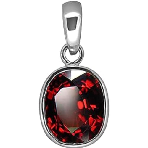Pendentif en argent contre le ternissement avec gemme naturelle