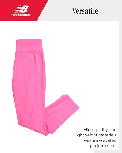 New Balance Active Girls Leggings - Athletic Leggings Yoga Pants Running Workout Ballet Kids Dance Pants (Sizes: 7-16)3