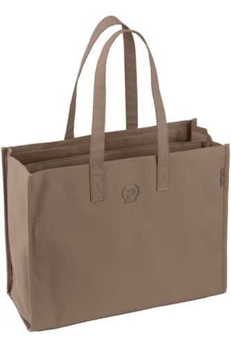 Sac cabas Eskadron cuir synthétique fumé Taupe Platinum 2025, grand sac d'équitation et de pansage