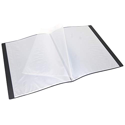 WAYTEX 931410 Document Protector A4 60 Pockets 30 Pockets Polypropylene Cover Black