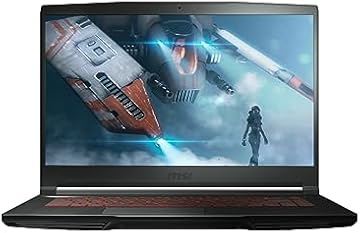 GF63 Thin 15.6" Gaming Laptop, 144Hz FHD, Intel Core i5-11400H, NVIDIA GeForce RTX 3050 4GB, 16GB DDR4 Memory, 512GB NVMe SSD, Windows 11, Black, 11UC-1276US