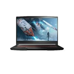 MSI GF63 Thin 15.6″ Gaming Laptop, 144Hz FHD, Intel Core i5-11400H, NVIDIA GeForce RTX 3050 4GB, 16GB DDR4 Memory, 512GB NVMe SSD, Windows 11, Black, 11UC-1276US