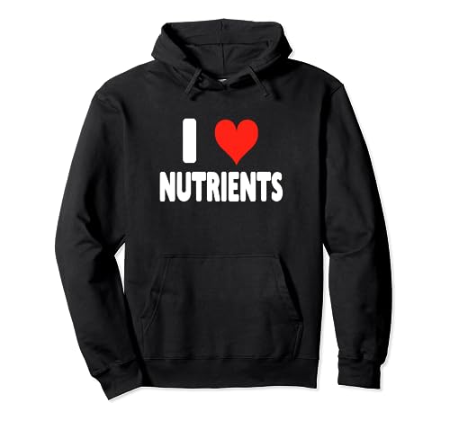 I Love Nutrients - Cuore - Dieta Dieta Alimentare Dietista Felpa con Cappuccio
