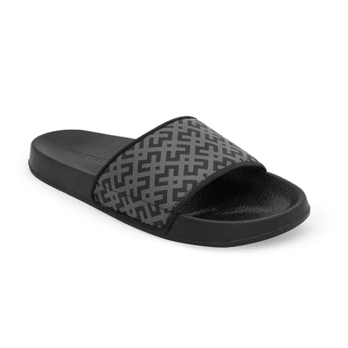 Image of Red Tape Womens Sliders in Slate Blue | Casual Pool Sliders | SLATE BLUE | 3 UK